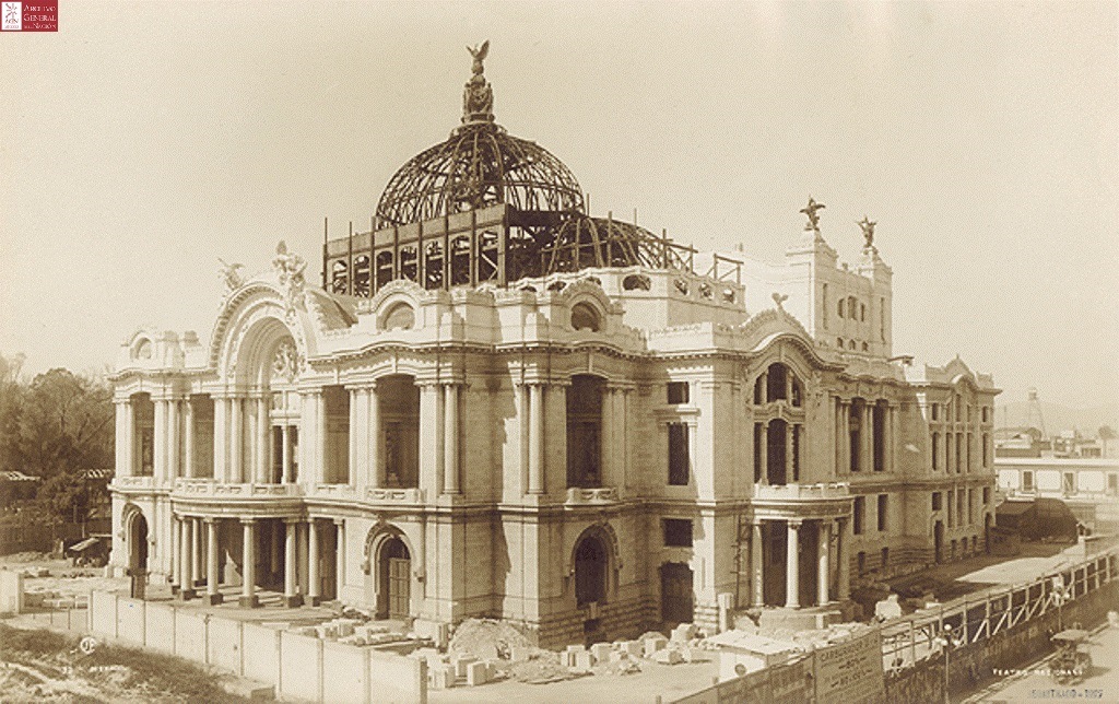 Palacio de Bellas Artes construcción